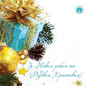 З наступаючим Новим Роком та Різдвом!
